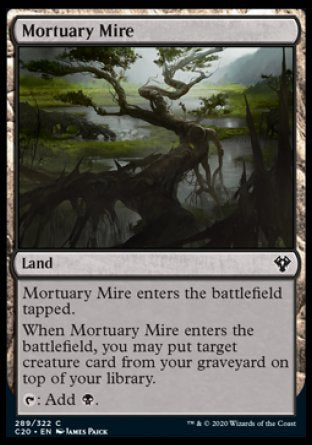 (289/322) Magic The Gathering Commander: Ikoria Single: Mortuary Mire  Common