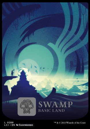 (289) Magic The Gathering The Lost Caverns of Ixalan Single: Swamp Holo Land