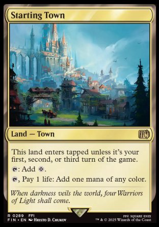 (289) Magic The Gathering Magic: The Gathering - FINAL FANTASY Single: Starting Town  Rare