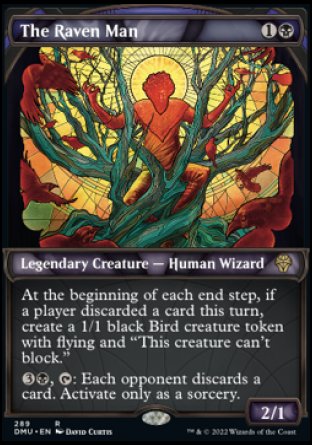 (289) Magic The Gathering Dominaria United: Extras Single: The Raven Man (V.1) Holo Rare