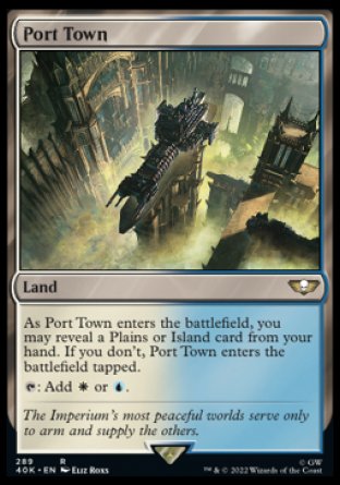 (289) Magic The Gathering Universes Beyond: Warhammer 40000 Single: Port Town Holo Rare