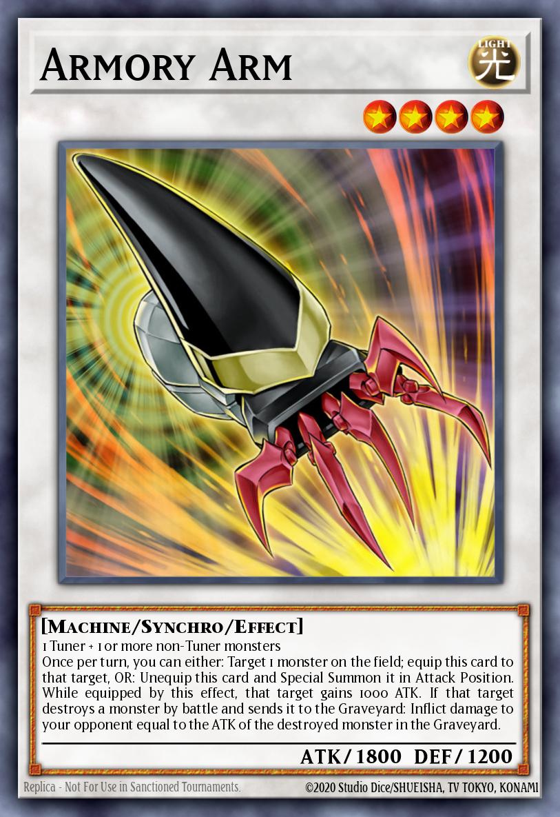(176) YuGiOh TCG HAC1: Hidden Arsenal: Chapter 1 Single: Armory Arm  Secret Rare