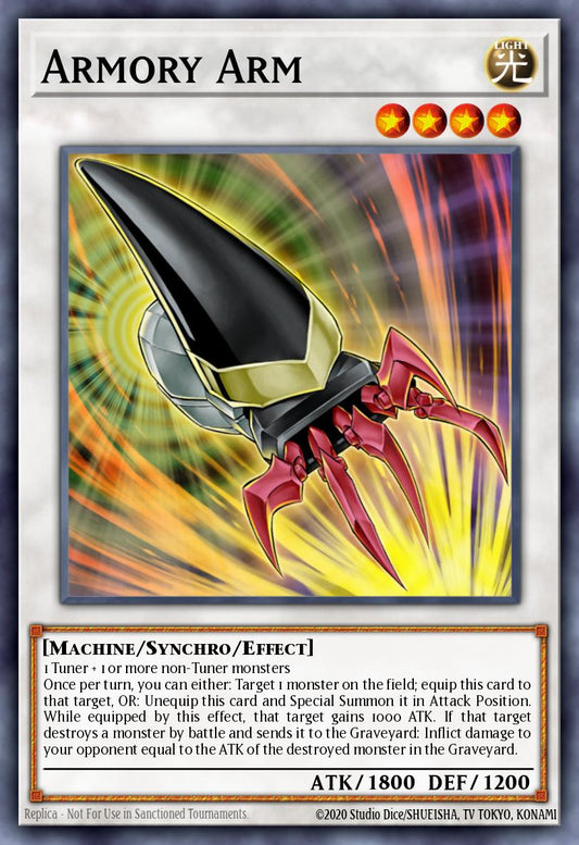 (213) YuGiOh TCG RA03: Quarter Century Bonanza Single: Armory Arm (V.2 - Quarter Century Secret Rare)  Quarter Century Secret Rare