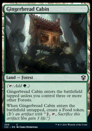 (290) Magic The Gathering Commander: Strixhaven Single: Gingerbread Cabin  Common