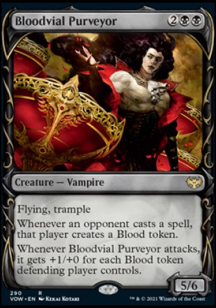(290) Magic The Gathering Innistrad: Crimson Vow: Extras Single: Bloodvial Purveyor Holo Rare