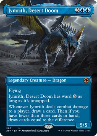 (290) Magic The Gathering Adventures in the Forgotten Realms: Extras Single: Iymrith, Desert Doom Holo Mythic