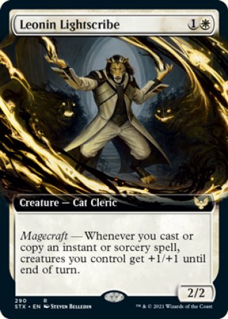 (290) Magic The Gathering Strixhaven: School of Mages: Extras Single: Leonin Lightscribe Holo Rare