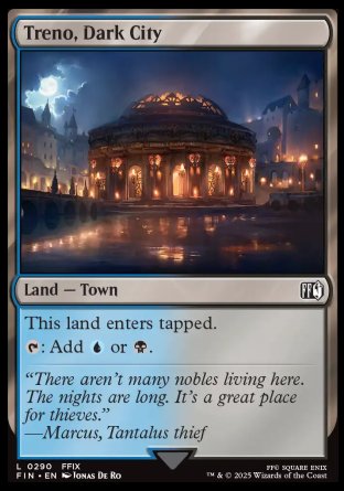 (290) Magic The Gathering Magic: The Gathering - FINAL FANTASY Single: Treno, Dark City Holo Land