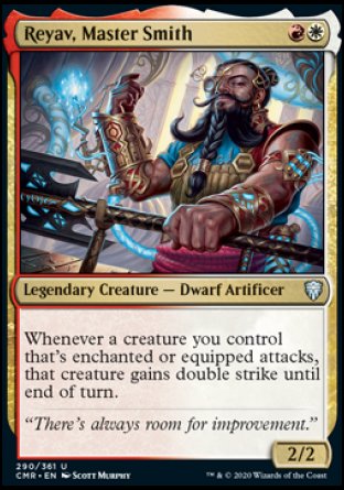(290/361) Magic The Gathering Commander Legends Single: Reyav, Master Smith Holo Uncommon