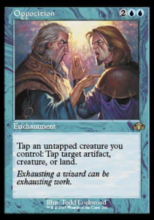 (290) Magic The Gathering Dominaria Remastered: Extras Single: Opposition Holo Rare