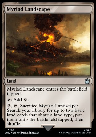 (290) Magic The Gathering Universes Beyond: Doctor Who Single: Myriad Landscape Holo Uncommon