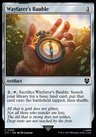 (290) Magic The Gathering Commander: The Lord of the Rings: Tales of Middle-earth Single: Wayfarer's Bauble  Common