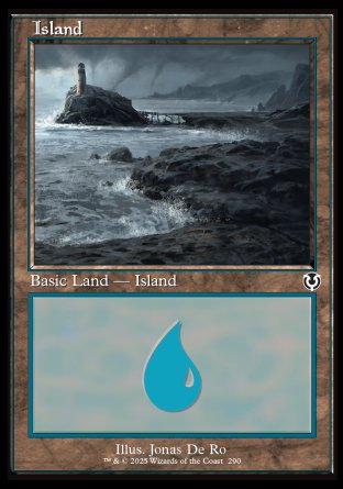 (290) Magic The Gathering Innistrad Remastered Single: Island (V.1)  Land