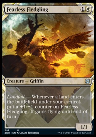 (291) Magic The Gathering Zendikar Rising: Extras Single: Fearless Fledgling  Uncommon