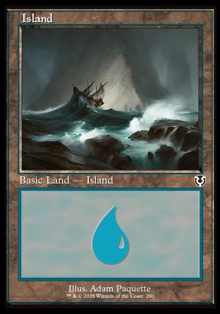 (291) Magic The Gathering Innistrad Remastered Single: Island (V.2)  Land