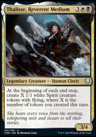 (291/361) Magic The Gathering Commander Legends Single: Thalisse, Reverent Medium  Uncommon