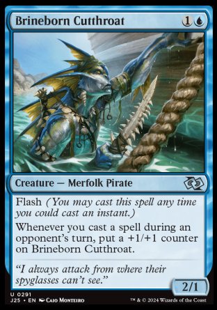 (291) Magic The Gathering Foundations Jumpstart Single: Brineborn Cutthroat  Uncommon