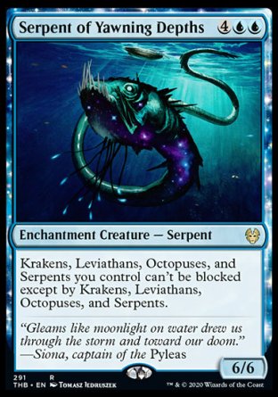 (291) Magic The Gathering Theros Beyond Death: Extras Single: Serpent of Yawning Depths  Rare