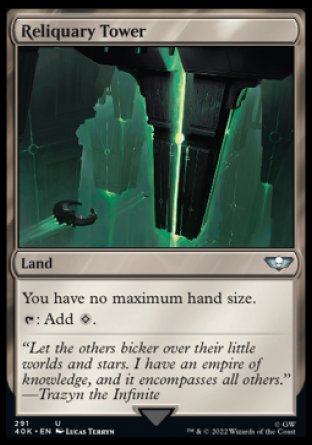 (291) Magic The Gathering Universes Beyond: Warhammer 40000 Single: Reliquary Tower  Uncommon