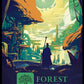 (291) Magic The Gathering The Lost Caverns of Ixalan Single: Forest Holo Land