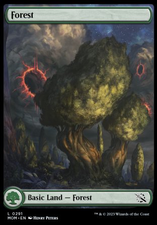 (291) Magic The Gathering March of the Machine Single: Forest (V.3)  Land