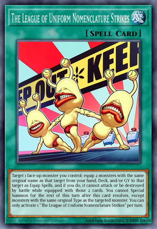 (086) YuGiOh TCG INFO: The Infinite Forbidden Single: The League of Uniform Nomenclature Strikes  Common