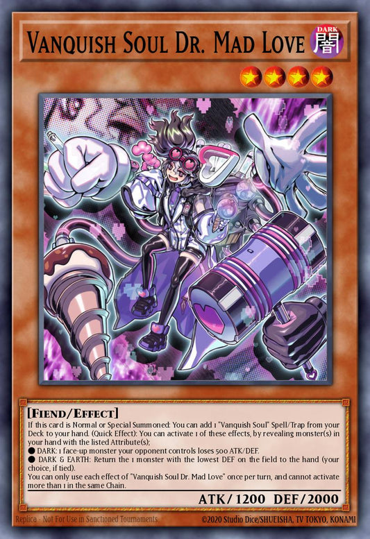 (019) YuGiOh TCG WISU: Wild Survivors Single: Vanquish Soul Dr. Mad Love (V.2 - Collectors Rare)  Collectors Rare