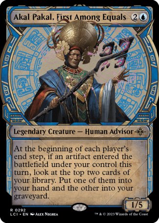 (292) Magic The Gathering The Lost Caverns of Ixalan: Extras Single: Akal Pakal, First Among Equals Holo Rare