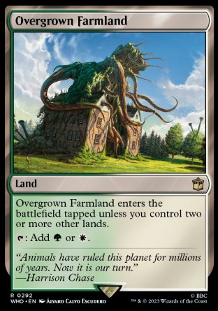 (292) Magic The Gathering Universes Beyond: Doctor Who Single: Overgrown Farmland  Rare
