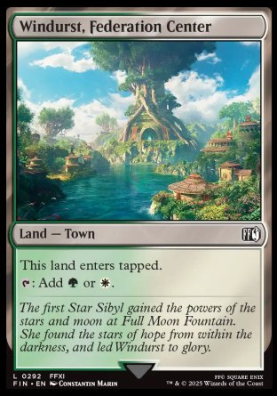 (292) Magic The Gathering Magic: The Gathering - FINAL FANTASY Single: Windurst, Federation Center Holo Land