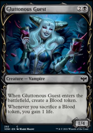 (292) Magic The Gathering Innistrad: Crimson Vow: Extras Single: Gluttonous Guest  Common