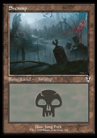 (292) Magic The Gathering Innistrad Remastered Single: Swamp (V.1)  Land