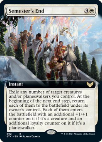 (292) Magic The Gathering Strixhaven: School of Mages: Extras Single: Semester's End  Rare