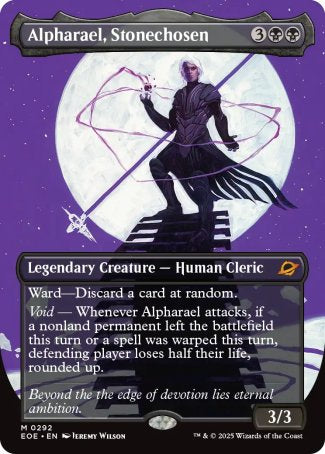 (292) Magic The Gathering Edge of Eternities: Extras Single: Alpharael, Stonechosen Holo Mythic