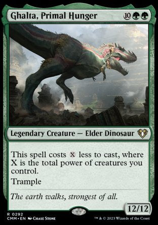 (292) Magic The Gathering Commander Masters Single: Ghalta, Primal Hunger  Rare