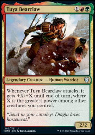(292/361) Magic The Gathering Commander Legends Single: Tuya Bearclaw Holo Uncommon