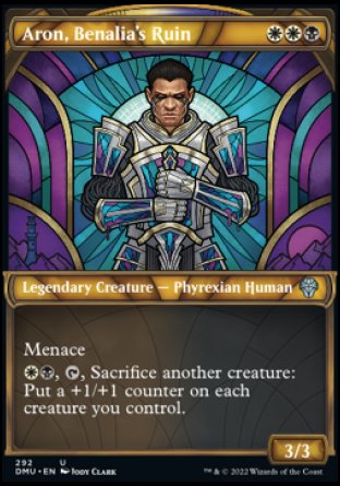 (292) Magic The Gathering Dominaria United: Extras Single: Aron, Benalia's Ruin (V.1) Holo Uncommon