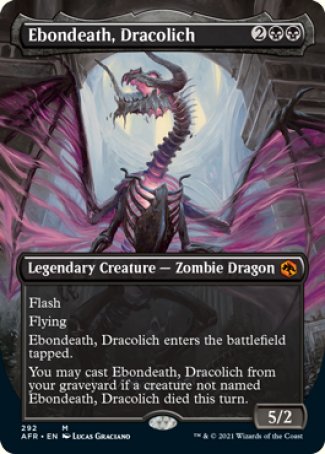 (292) Magic The Gathering Adventures in the Forgotten Realms: Extras Single: Ebondeath, Dracolich  Mythic