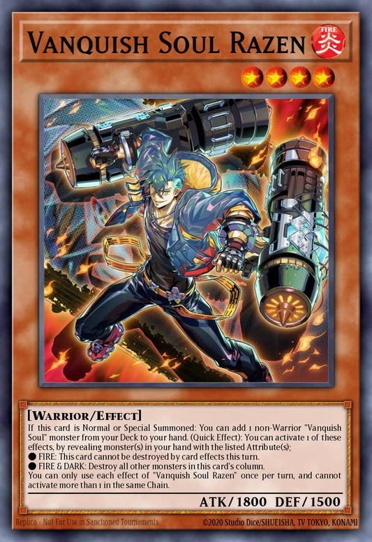 (016) YuGiOh TCG WISU: Wild Survivors Single: Vanquish Soul Razen (V.2 - Collectors Rare)  Collectors Rare