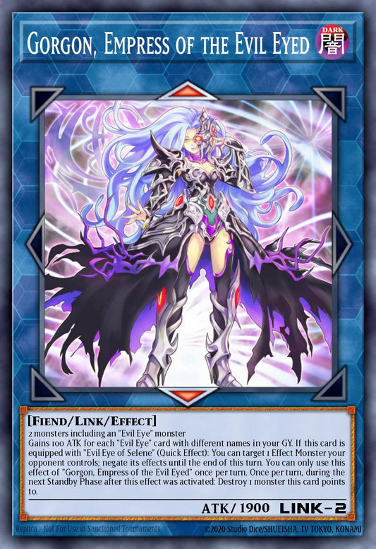 (177) YuGiOh TCG MP20: 2020 Tin of Lost Memories Mega Pack Single: Gorgon, Empress of the Evil Eyed  Rare