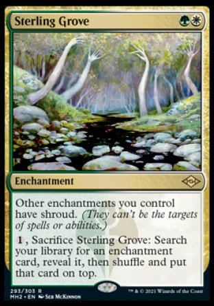 (293) Magic The Gathering Modern Horizons 2 Single: Sterling Grove (V.2) Holo Rare
