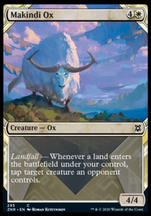 (293) Magic The Gathering Zendikar Rising: Extras Single: Makindi Ox Holo Common