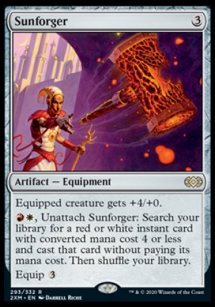 (293/332) Magic The Gathering Double Masters Single: Sunforger  Rare
