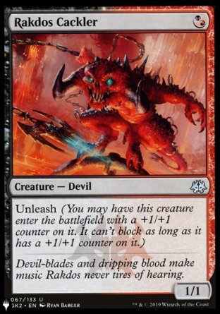(067) Magic The Gathering The List Single: Rakdos Cackler  Uncommon