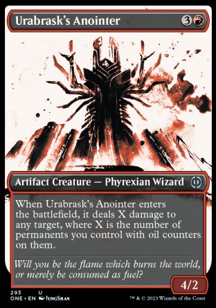 (293) Magic The Gathering Phyrexia: All Will Be One: Extras Single: Urabrask's Anointer (V.1) Holo Uncommon