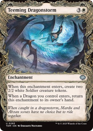 (293) Magic The Gathering Tarkir: Dragonstorm: Extras Single: Teeming Dragonstorm Holo Uncommon