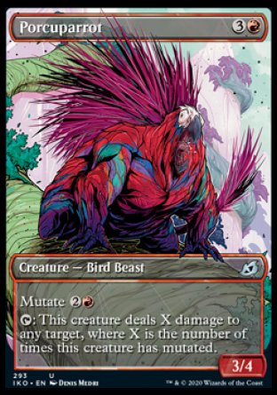 (293) Magic The Gathering Ikoria: Lair of Behemoths: Extras Single: Porcuparrot Holo Uncommon