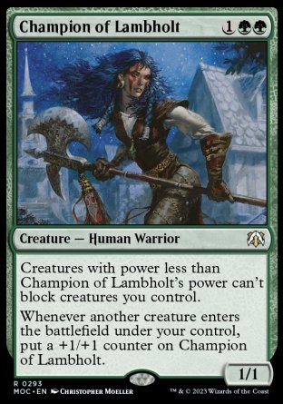 (293) Magic The Gathering Commander: March of the Machine Single: Champion of Lambholt  Rare