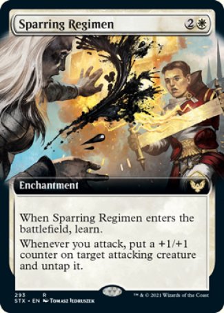 (293) Magic The Gathering Strixhaven: School of Mages: Extras Single: Sparring Regimen Holo Rare