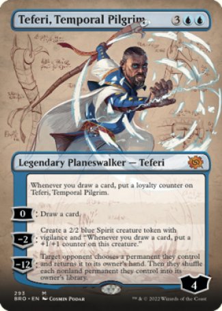 (293) Magic The Gathering The Brothers' War: Extras Single: Teferi, Temporal Pilgrim Holo Mythic